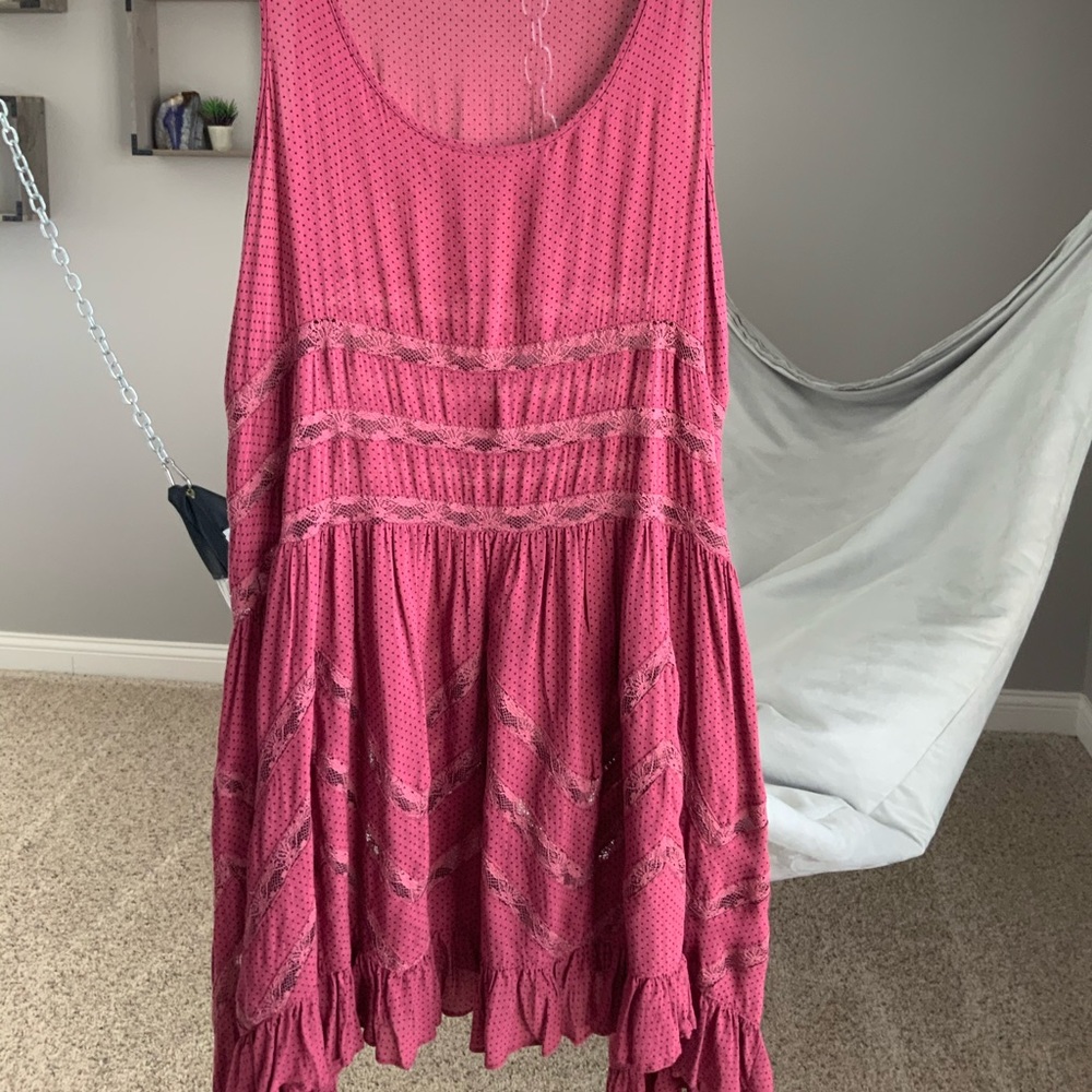 Free People Flowy Pink/Mauve Sundress (XS)